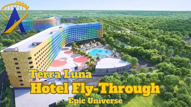 Video thumbnail for Epic Universe Hotel Fly Through Terra Luna