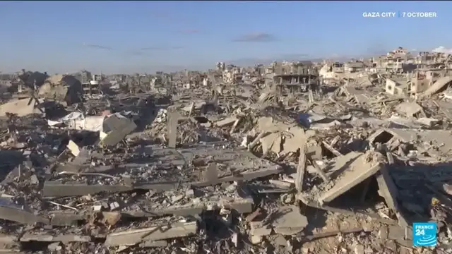 Video thumbnail for Devastation in Gaza: Three years of war reshape the enclave beyond recognition