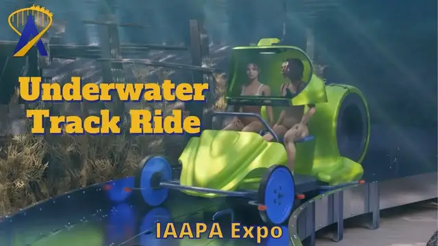 'Video thumbnail for Aquaticar Underwater Track Ride Details at IAAPA'
