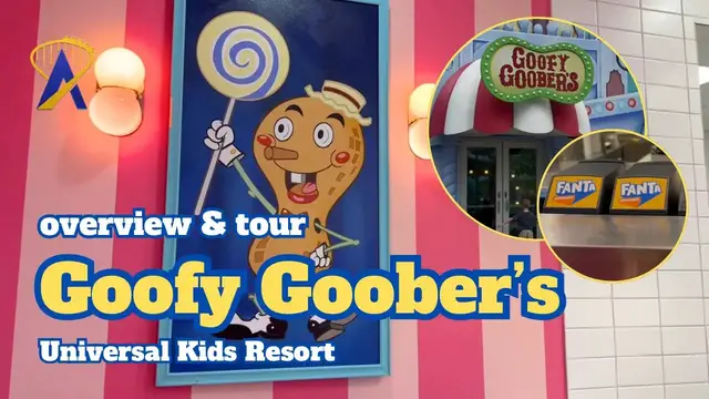 Video thumbnail for Goofy Goober's Tour and Overview - SpongeBob Restaurant at Universal Kids Resort