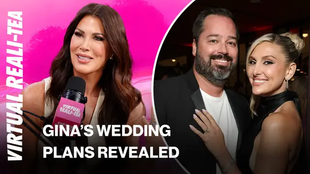Video thumbnail for 'RHOC' star Emily Simpson reveals whether BFF Gina Kirschenheiter and fiancé Travis Mullen have prenup