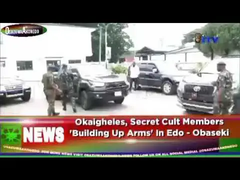 Video thumbnail for Okaigheles, Secret Cult Members 'Building Up Arms' In Edo - Obaseki ~ OsazuwaAkonedo