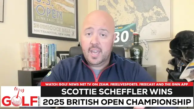 Video thumbnail for Scottie Scheffler wins 2025 British Open for fourth major