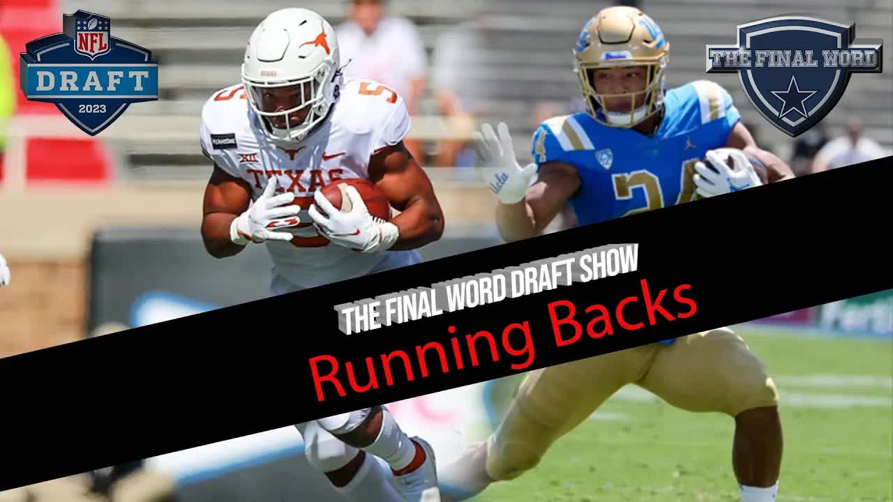 Video thumbnail for law nation sports: cowboys draft breakdown: running backs, bijan robinson, and the future of ezekiel elliott