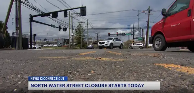Video thumbnail for North Water Street in Norwalk closed for the week due to walk bridge project construction