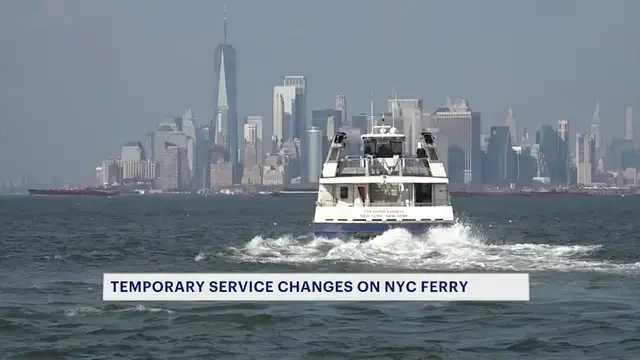 Video thumbnail for Temporary service changes affect NYC Ferry, MTA ahead of Fourth of July weekend