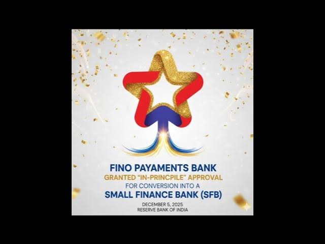 Video thumbnail for Fino New Update 2025 / Fino Payments Bank becomes Small Finance Bank #ytshorts #finopaymentbank