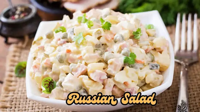 Video thumbnail for Russian Salad Recipe