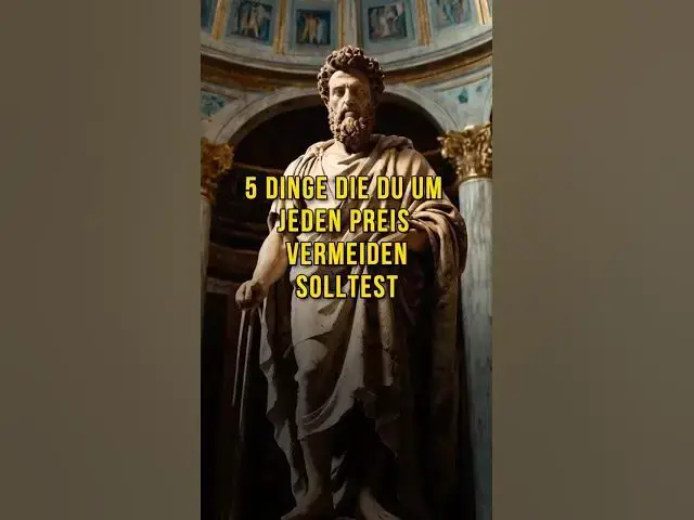 Video thumbnail for 5 Dinge, die du um jeden Preis vermeiden solltest! #Stoizismus