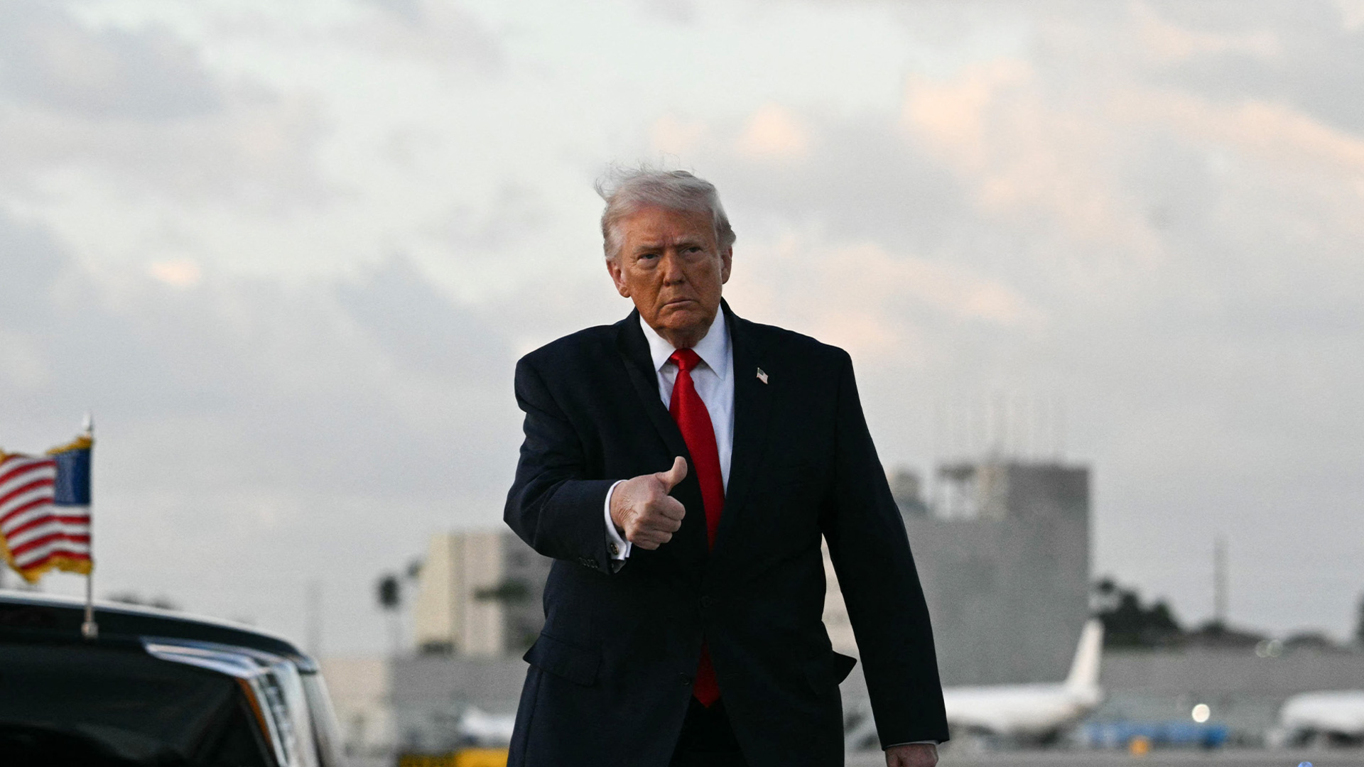 Video thumbnail for Trump says US to blockade ships crossing Strait of Hormuz