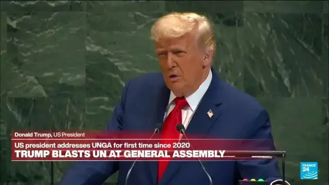 'Video thumbnail for Replay: US President Donald Trump blasts UN at General Assembly'