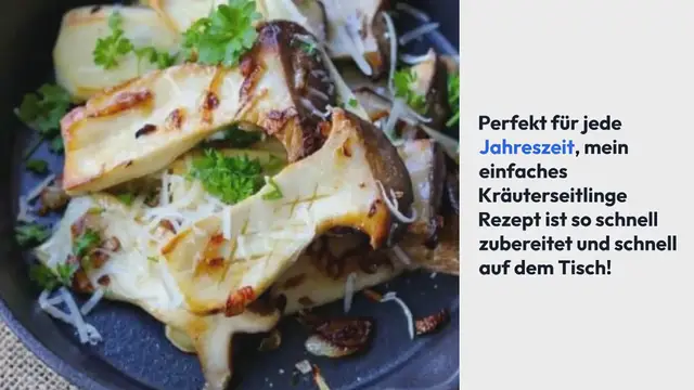 Video thumbnail for Kräuterseitlinge Rezept (einfach)