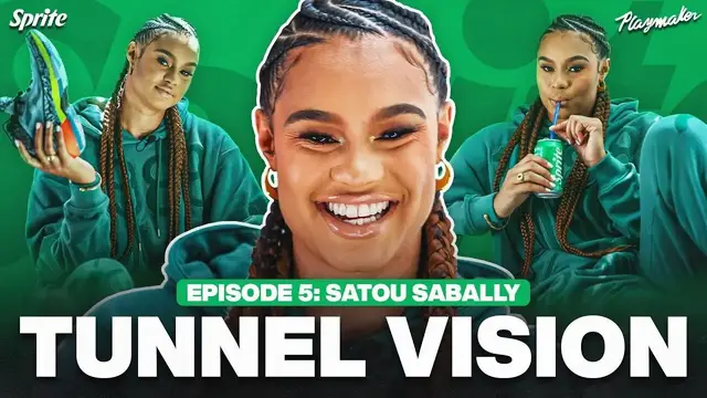 Video thumbnail for Satou Sabally On Her Signature Sneaker, Custom Shoe Room + 2024 Olympic Fits | Tunnel Vision Ep 5