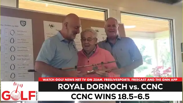 'Video thumbnail for Country Club of North Carolina vs. Royal Dornoch: Trophy presentation'