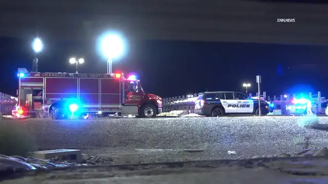 Video thumbnail for US, Phoenix: Chandler Small Plane Catches Fire After Crashing Into Parking Lot.