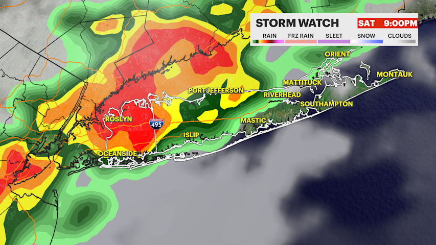 Video thumbnail for STORM WATCH: Hot & hazy Saturday with an evening strong storm on Long Island