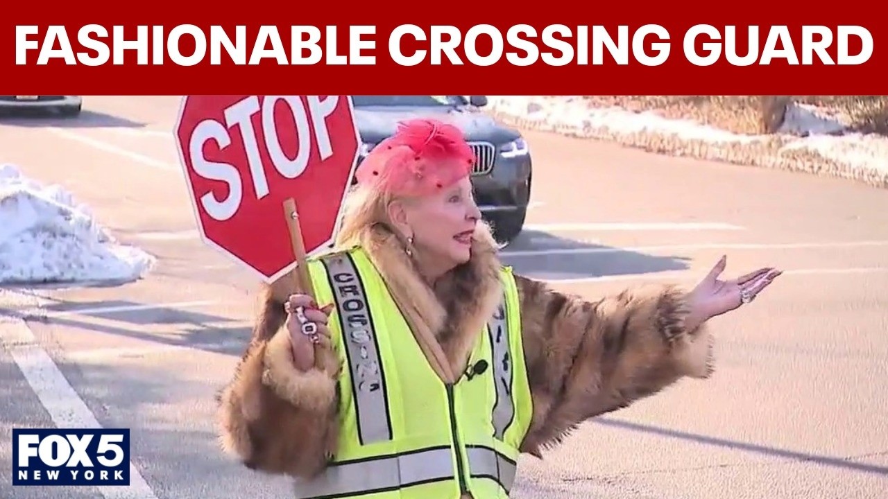 Video thumbnail for NJ crossing guard makes viral fashion statements