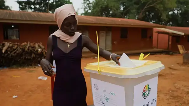 Video thumbnail for Guinea-Bissau counts votes as president seeks second term