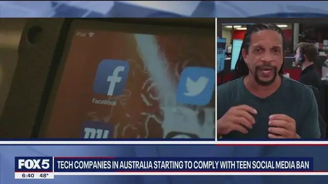 'Video thumbnail for Australia’s new social media ban for teens sparks global debate'