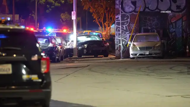 Video thumbnail for US, Los Angeles: Downtown Los Angeles Police Pursue Stolen Mustang in Downtown Incident.