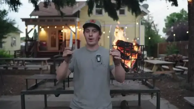 'Video thumbnail for Will Stelter: fillet knife showdown! testing my custom knives on red snapper with chef austin'