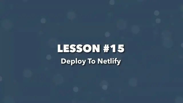Video thumbnail for Weather App Build (Vue 3 & Tailwind) #15 - Deploying to Netlify