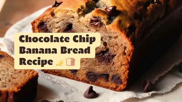 Video thumbnail for Chocolate Chip Banana Bread Recipe 🍌🍞
