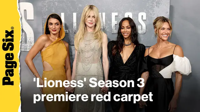 Video thumbnail for Zoe Saldaña, Nicole Kidman and more attend the 'Lioness' Season 3 premiere