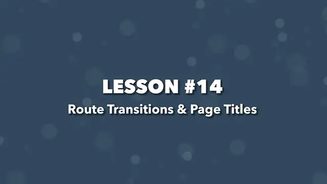 Video thumbnail for Weather App Build (Vue 3 & Tailwind) #14 - Route Transitions