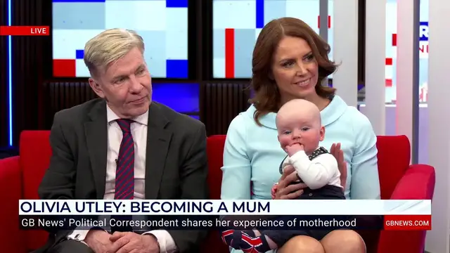 Video thumbnail for WATCH: Sweet moment that Olivia Utley introduces viewers to baby Wilfred