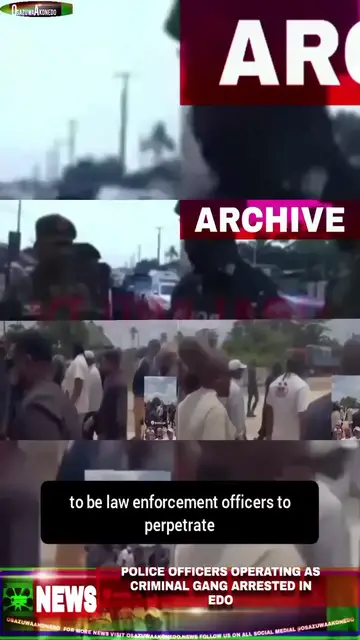 Video thumbnail for Police Officers Operating As Criminal Gang Arrested In Edo