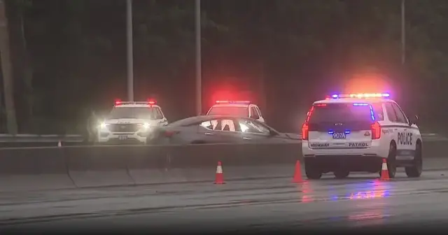 Video thumbnail for Eastbound lanes reopened on Long Island Expressway near Exit 49N following crash