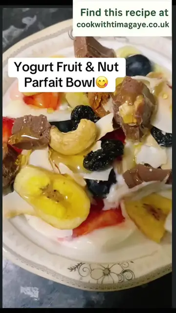 'Video thumbnail for Yogurt Fruit & Nut Parfait Bowl – A Simple, Elegant Dessert for Every Moment'