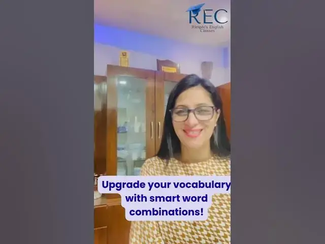 Video thumbnail for Want to sound smarter in English?Check these new words #ielts #reels #shorts Upgrade your vocabulary