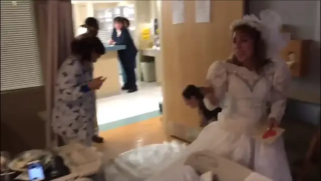 Video thumbnail for Wife Wearing Wedding Dress Surprises Husband In Hospital To Keep Up 25 Year Tradition | Happily TV