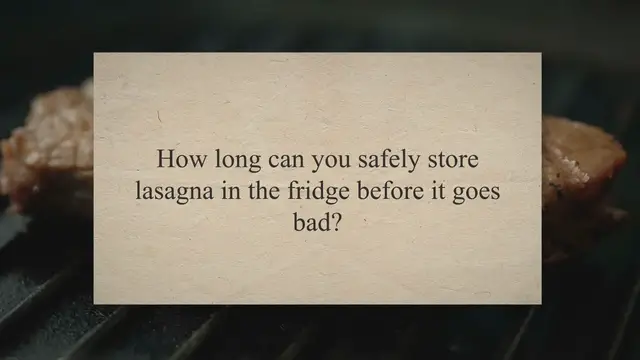 Video thumbnail for How Long Does Lasagna Last in the Fridge? A Food Safety Expert Explains – Press To Cook