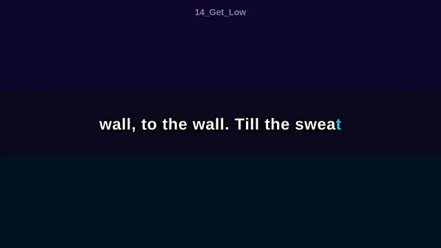 Video thumbnail for Karaoke W/ Lyrics: Get Low | ARTificial Originals - not Tyler