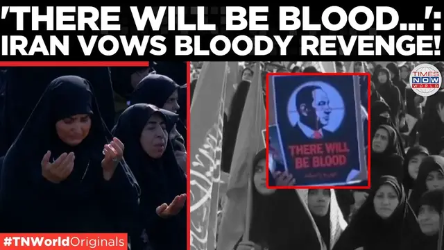Video thumbnail for ALI KHAMENEI FUNERAL: Mourners Carry 'Kill Trump' Banners In Tehran At Khamenei State Funeral!