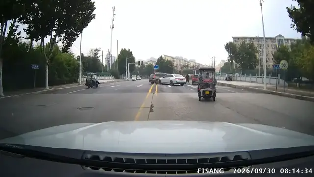 Video thumbnail for White Car Collides with SUV Causing It to Spin in Henan, China