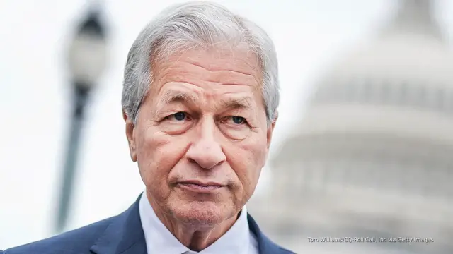 Video thumbnail for Jamie Dimon warns tariffs need quick resolution as banks up recession risk