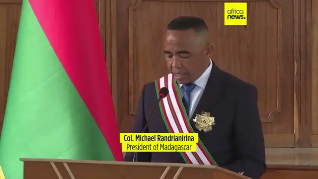'Video thumbnail for Madagascar coup leader sworn is as president, promises new elections within two years'