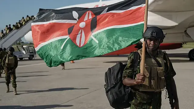 Video thumbnail for New Kenyan police contingent arrives in Haiti to combat gang violence