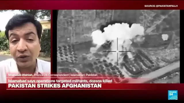 Video thumbnail for Pakistan strikes eastern Afghanistan as Taliban says civilians killed