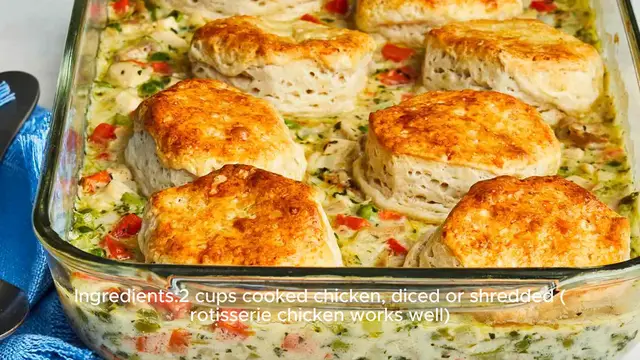 'Video thumbnail for Biscuit Chicken Pot Pie Recipe'