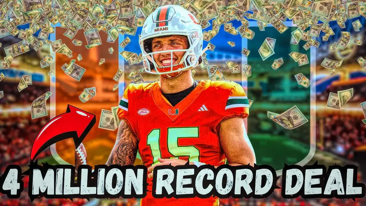 Video thumbnail for Carson Beck sets RECORD with HIGHEST paid NIL Deal