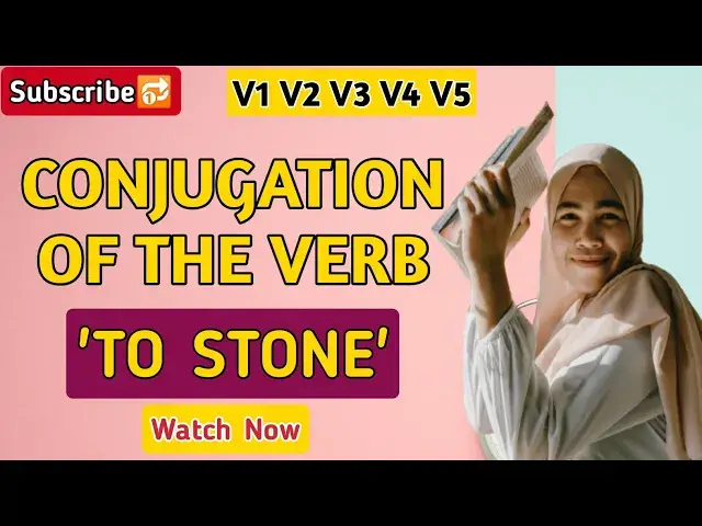 Video thumbnail for Conjugation English Verb to Stone | V1 V2 V3 V4 V5 Form of Stone