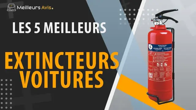 Video thumbnail for ⭐️ MEILLEUR EXTINCTEUR VOITURE - Avis & Guide d'achat (Comparatif 2022)
