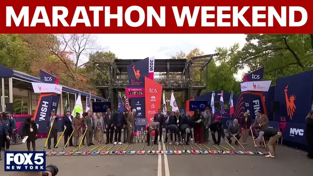 Video thumbnail for NYC Marathon Weekend arrives with opening ceremony hours away