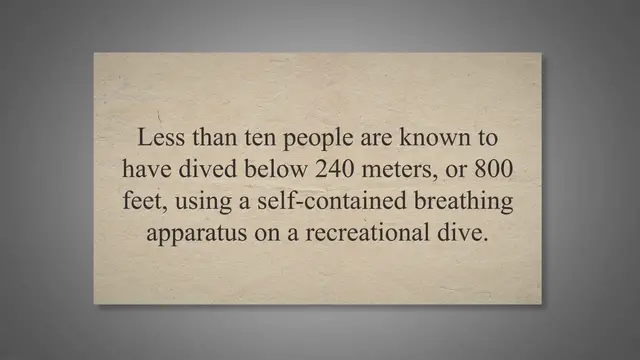 Video thumbnail for What Is the Deepest Scuba Dive?