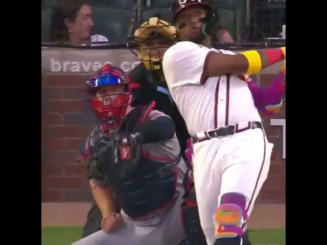 'Video thumbnail for Ronald Acuna Jr. CRUSHES a Solo Home Run!'